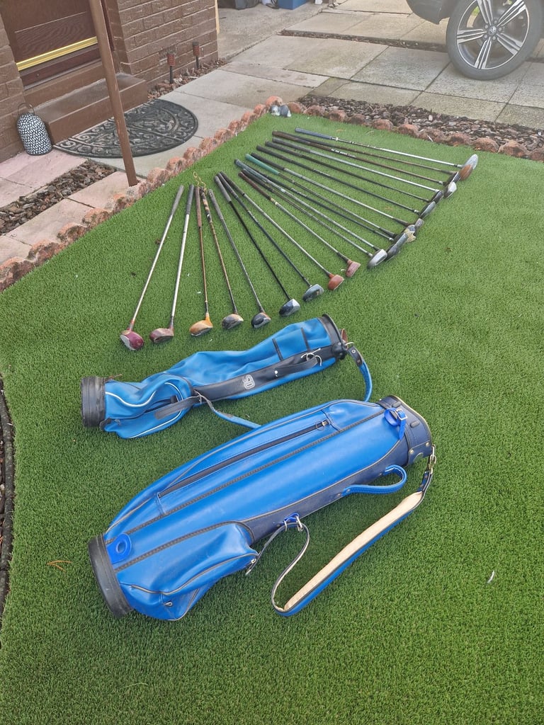 image for Vintage bags and 20 old mixed woods 