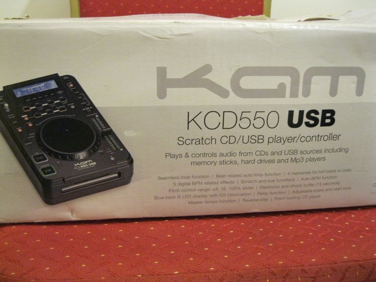 DJ EQUIPEMENT KAM KCD 550 CD SCRATCH CD USB PLAYER CONTROLLER LEICESTER LE4 5DJ
