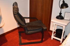 Black easy chair 