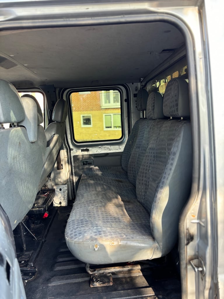 2008 Ford Transit T350 flatbed CrewCab! Twin axle! XLWB edition FSH! 