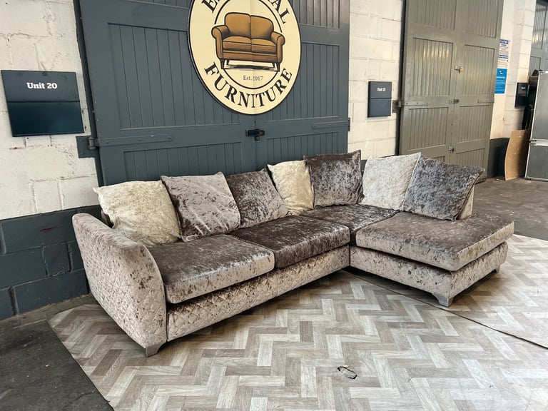 Sofology Crushed L shape sofa, FREE DELIVERY 