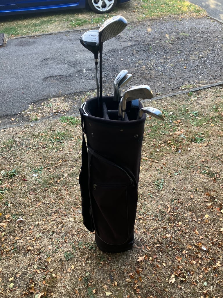 Men’s Golf Clubs Half Set Ideal Starter Set With Cart Bag Carry Strap