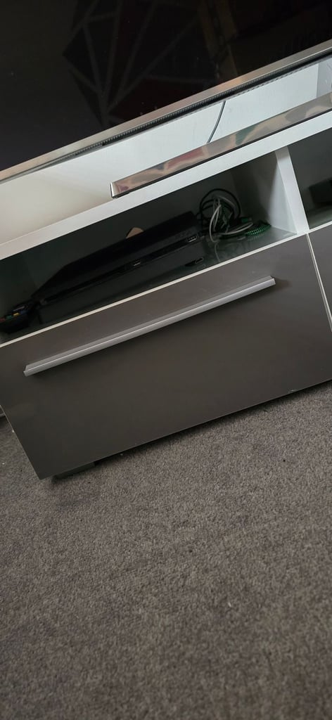 White & Grey TV unit