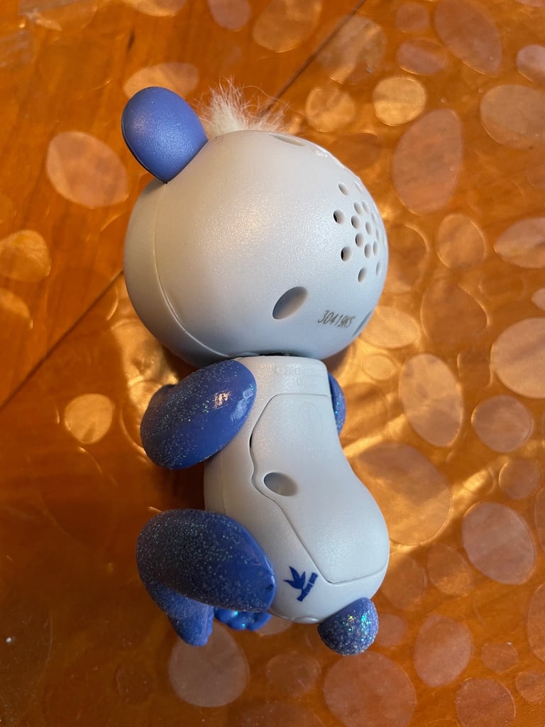 Fingerling Purple Glitter Panda White Hair, WowWee USED 2017 Tested Working