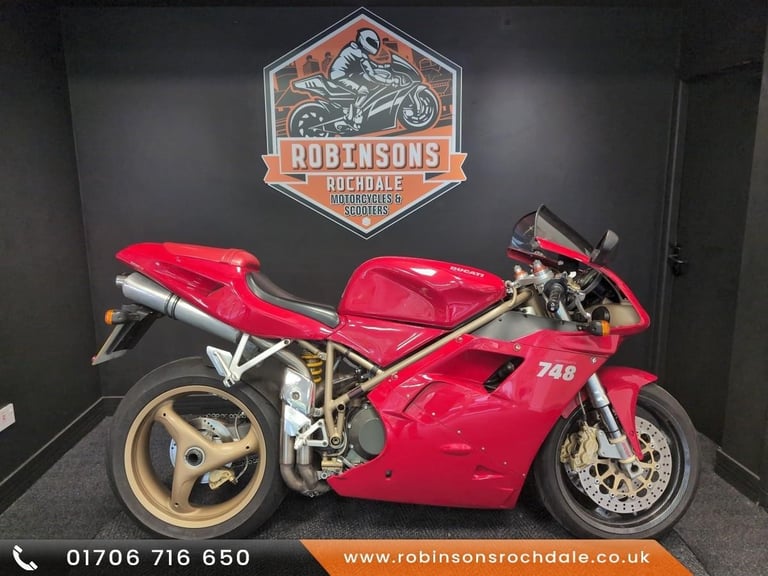 2000 W REG DUCATI 748 B IN RED, GREAT LOOKING CLASSIC