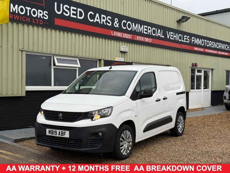 2019 19 PEUGEOT PARTNER 1.5 BLUEHDI 1000 PROFESSIONAL STANDARD PANEL VAN 5DR DIE