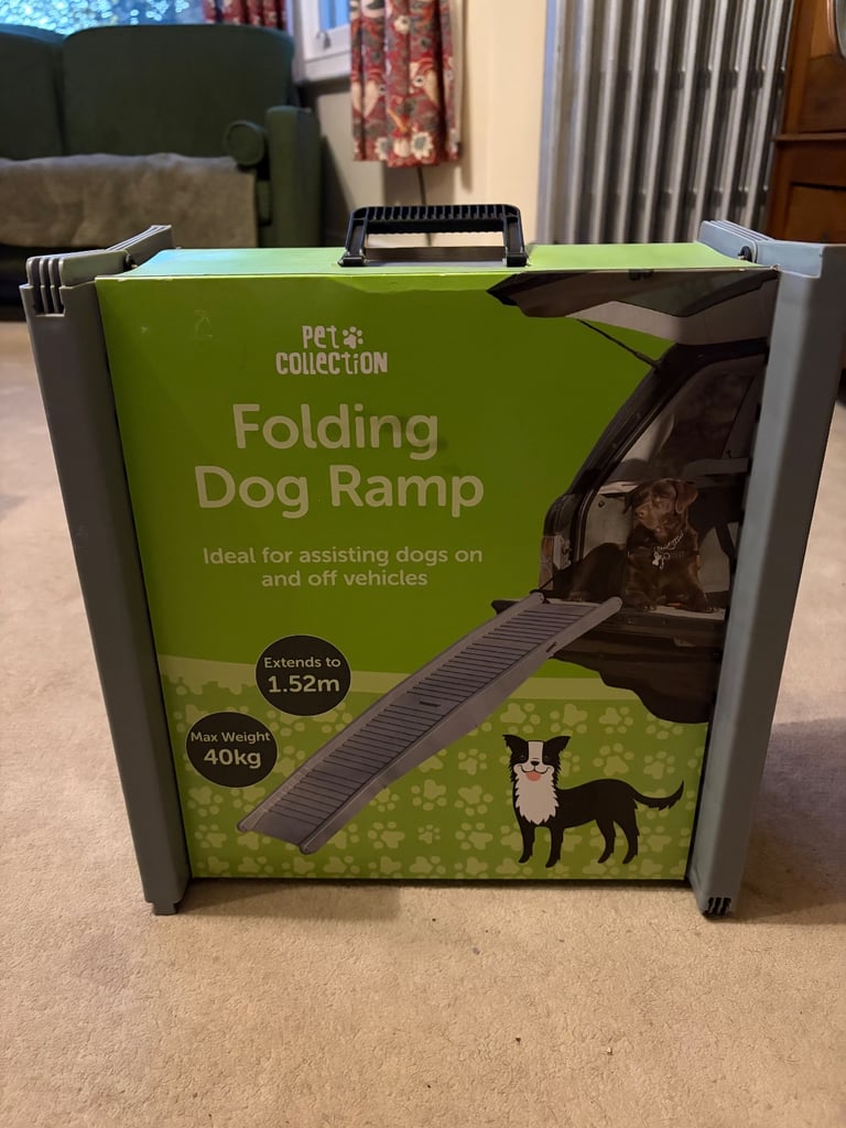 Folding dog ramp