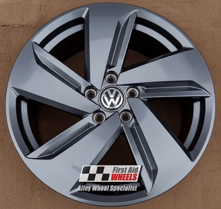 image for R625G Swap VW GOLF GTI 4X 18'' GENUINE MILTON KEYNES CARBON GREY ALLOY WHEELS