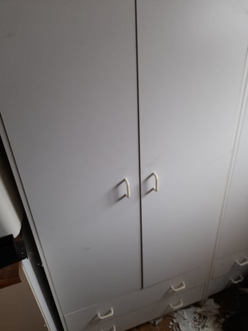 Wardrobe with drawers at bottom deals