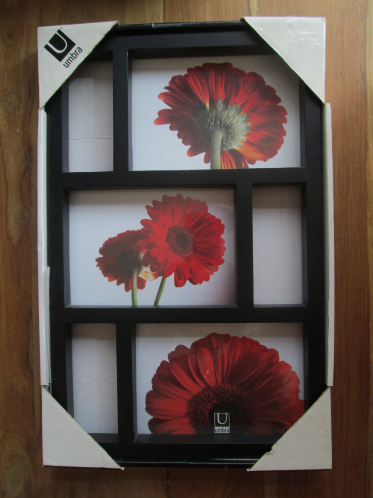 New In Box Black Wall Mounted Photo Frame or Flower Picture - Contemporary