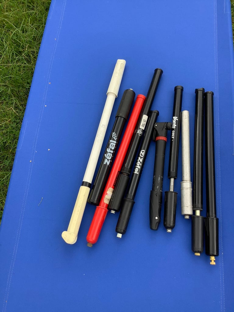 Variety of different types of hand pumps 