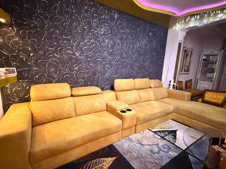image for 5 seater sofa with recliner headrest
