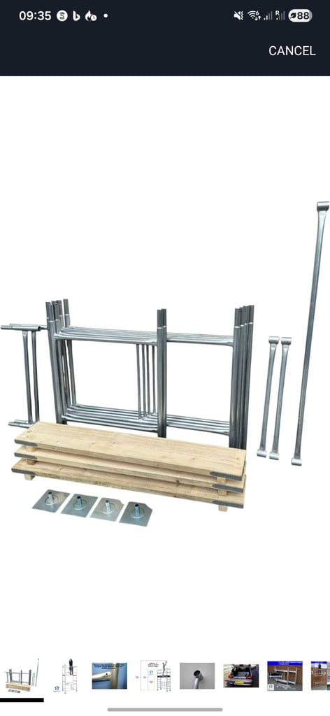 Top tower small scaffold