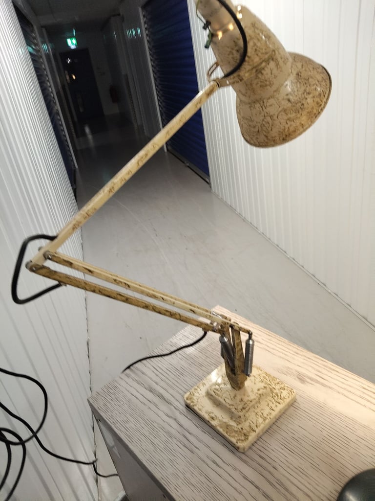 Herbert terry scrumble glazed anglepoise lamp 