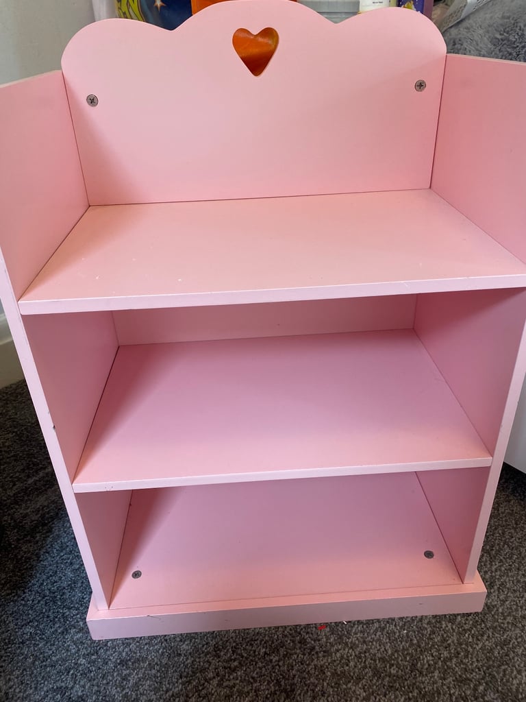 Pink shelving unit