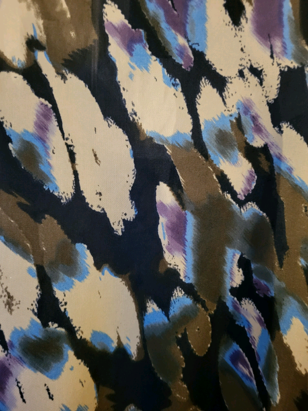 CK Silk Feel Short Sleeve Blouse - Multicoloured 