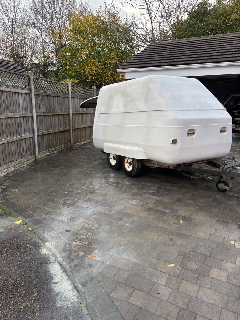 Twin axle fibreglass trailer