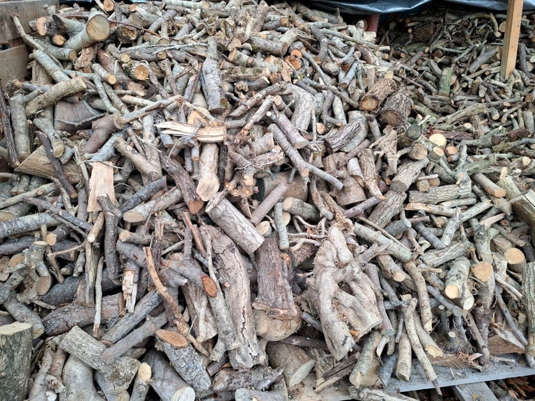 🔥 Hardwood Kiln Dried Firewood (100% Ash) - Kindling - Softwood Netting Bags - Smokeless Coal 🔥 