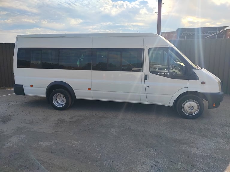 FORD TRANSIT 17 SEAT MINIBUS 2011 60 REG XLWB EX COUNCIL WITH FSH IDEAL CAMPERVAN NO VAT