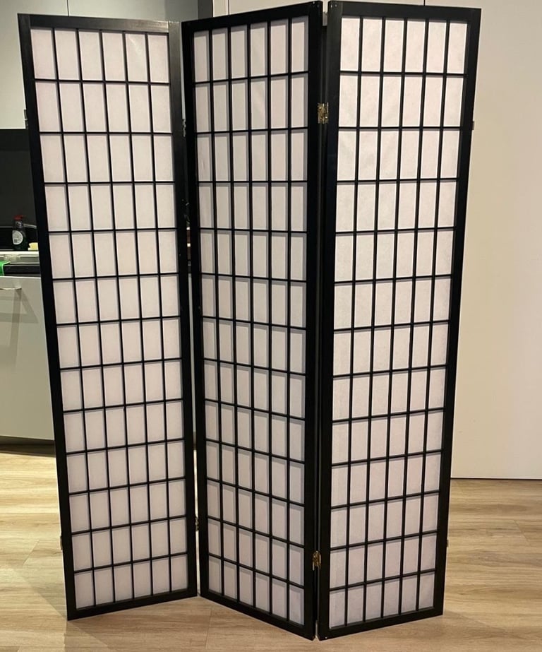  Shoji Folding Room Divider – 3 & 5 Panels Available