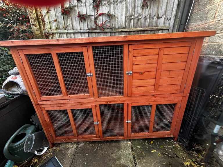 image for Bluebell Double Hutch with ramp from Dunelm