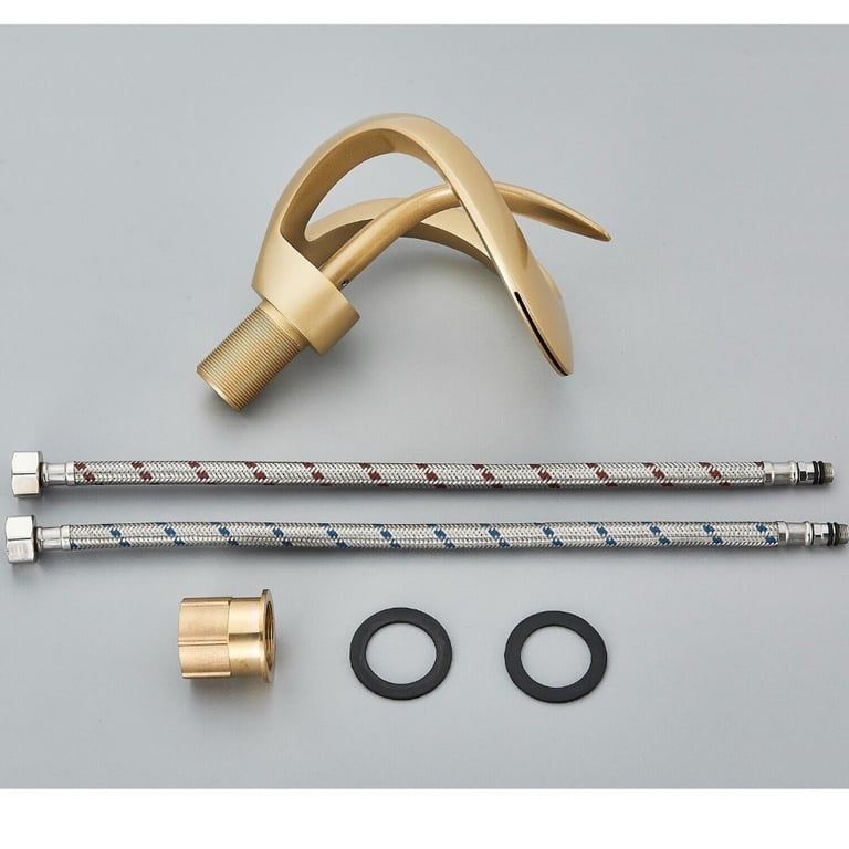 New Golden Single Handle Basin Mixer Tap RRP £170 Our Price £110