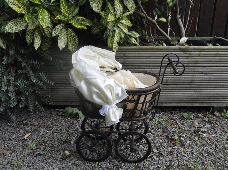 image for Victorian style decorative dolls pram