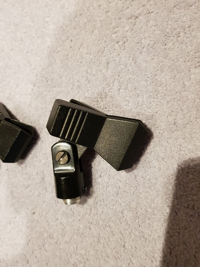 Three Beyerdynamic Microphone Clips