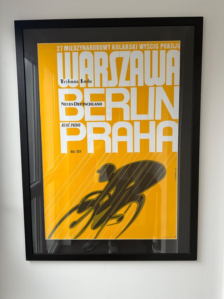 image for Peace Race 1974 Framed Poster 