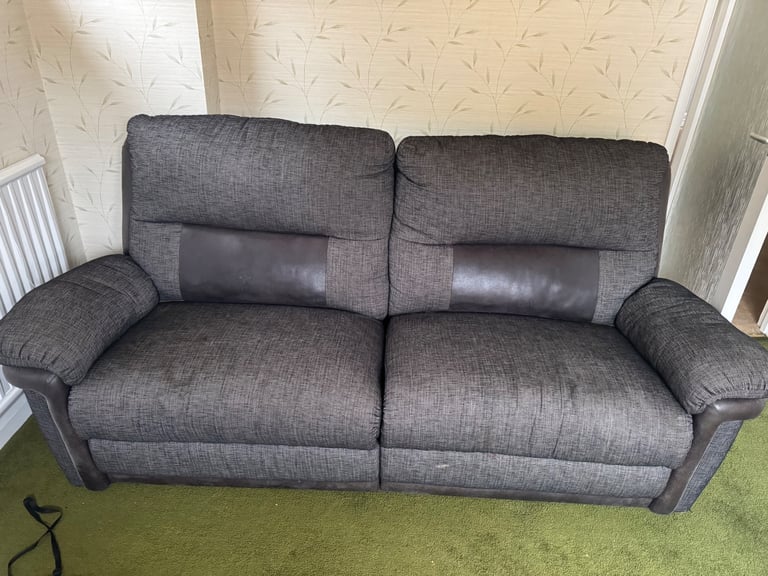 image for 2 seater manual recliner sofa 