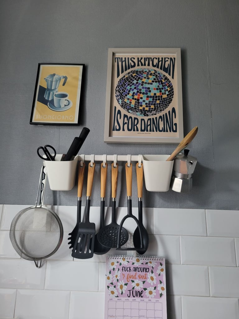 IKEA kitchen rail organiser