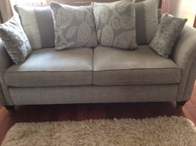 DFS Bellagio Pillowback 3 seater Sofa in Grey mix fabric