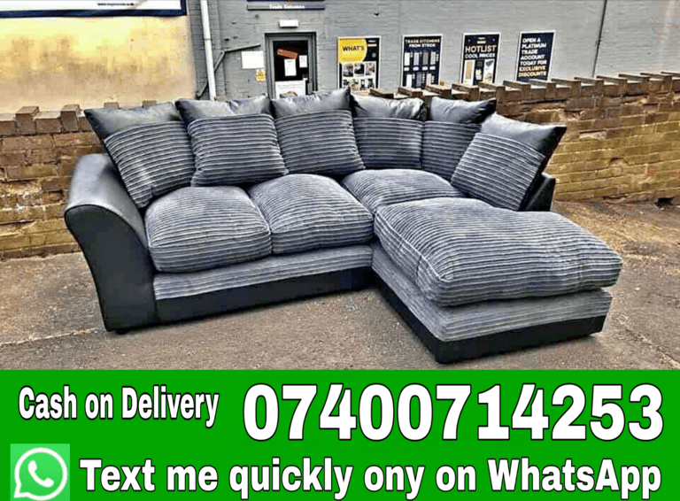 L shape sofa 3 seater & 2 seater -- (Brand New Sofas)