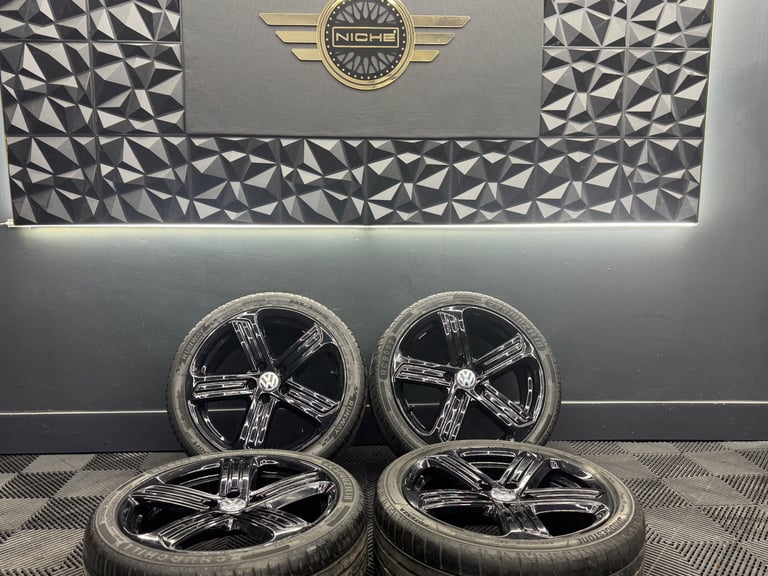image for 18” inch genuine Vw Cadiz alloys wheels 5x112 golf r gtd gti gtd caddy PX Welcome