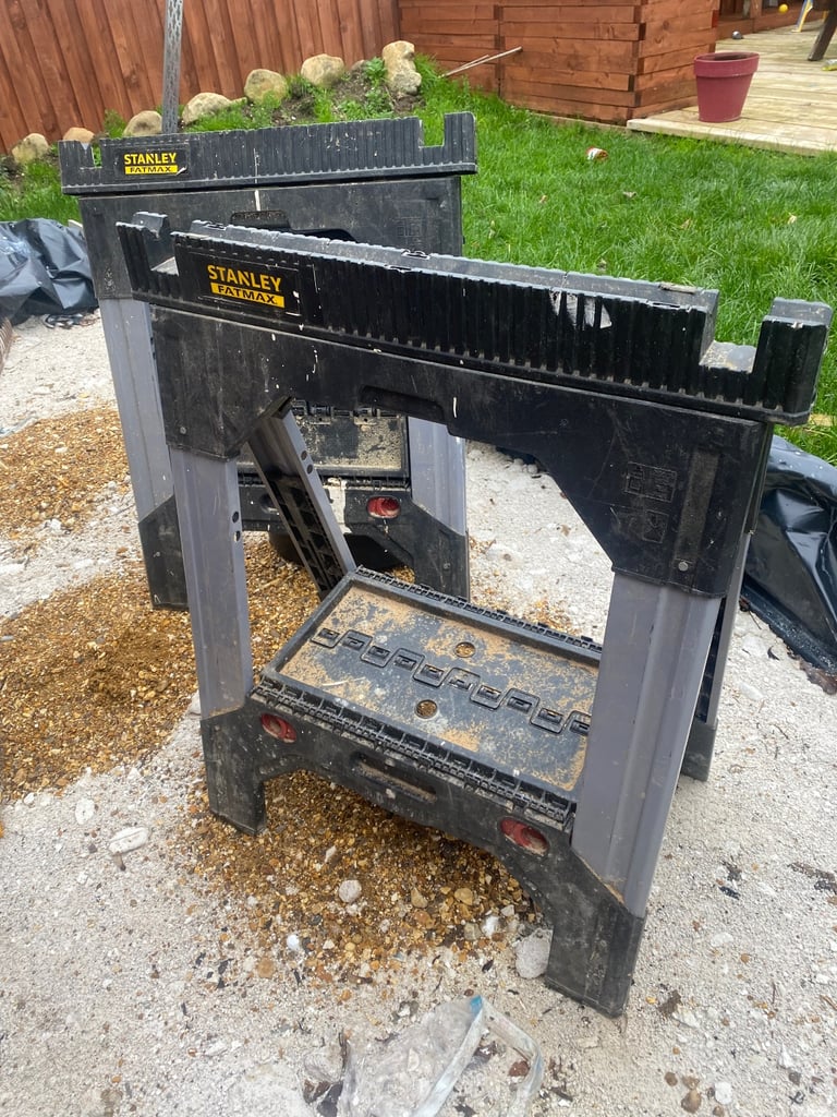 Stanley folding aluminium saw horses’s