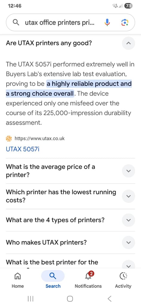 image for UTAX 2507 ci Office printer