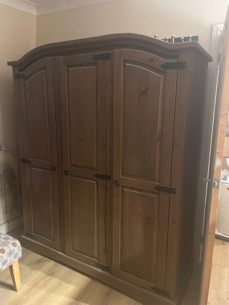 image for Wardrobe chest of drawers and bedside tables