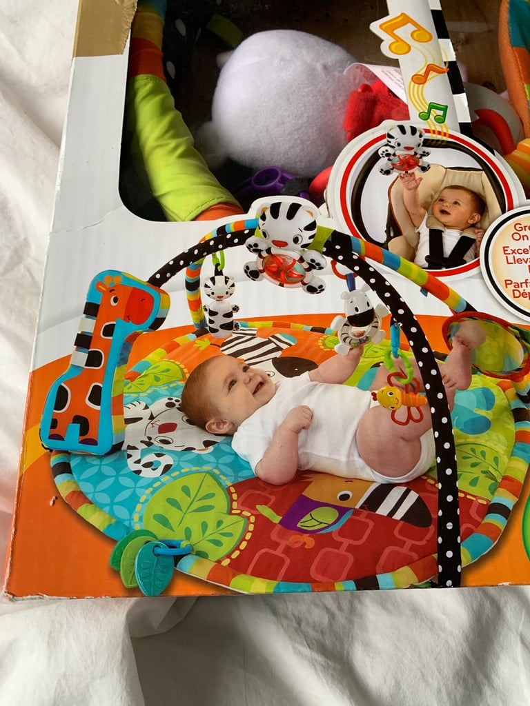 image for Bright starts spots and stripes baby gym play mat