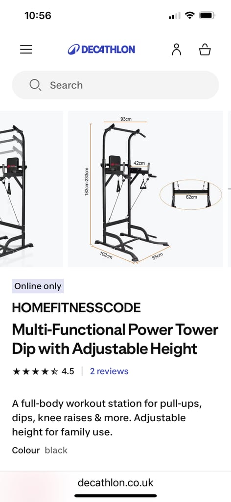 Pull up/dip tower