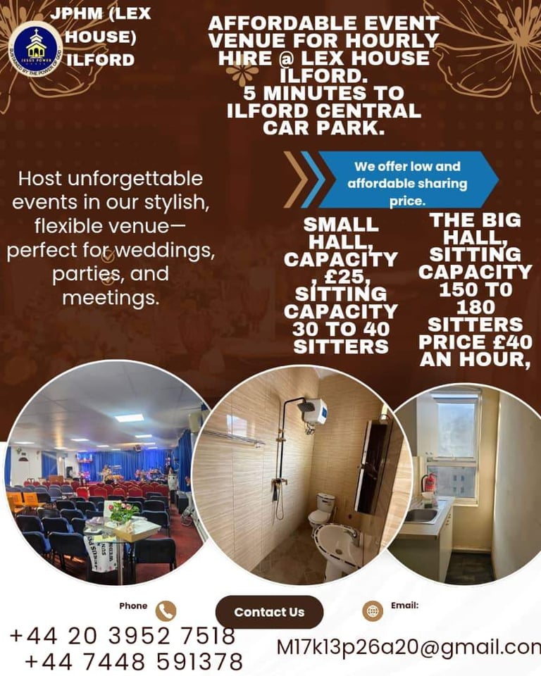 image for Hall hire for F1/F2 uses