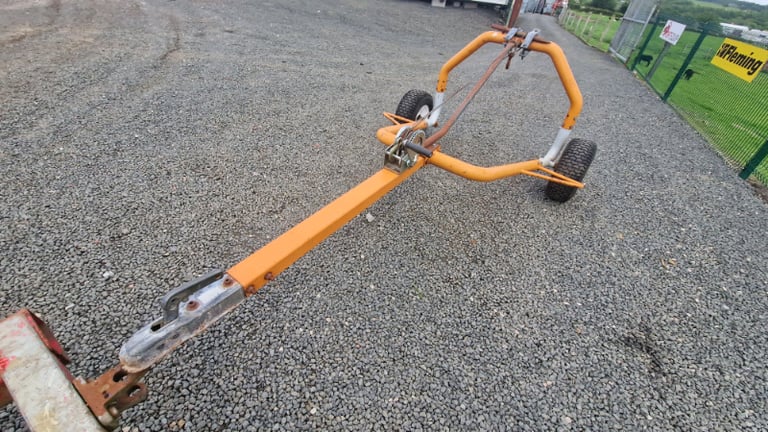 Quad atv tractor log tree hauler trailer with winch 