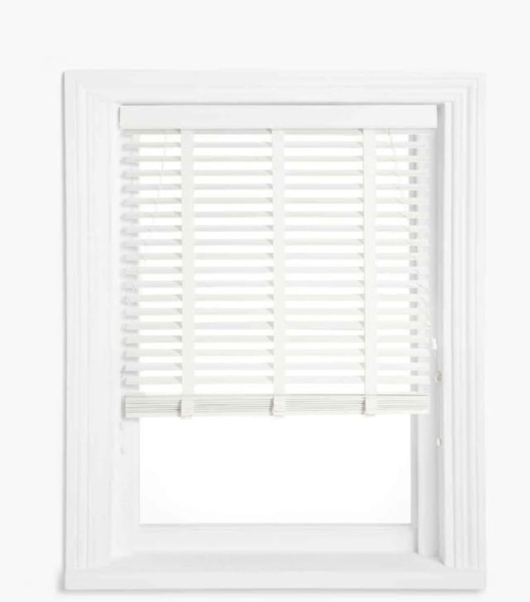 John lewis wooden blind 50mm wide slats 80cm wide by 160cm drop