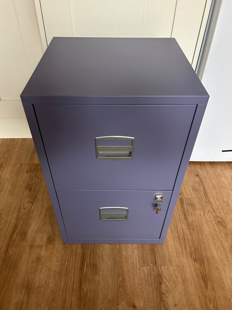 image for Purple two-drawer filing cabinet
