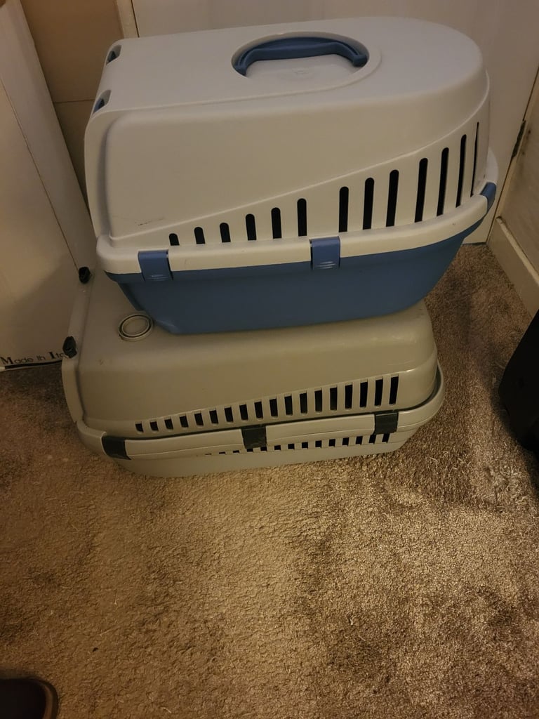 Cat carrier 2 one large one regular size 