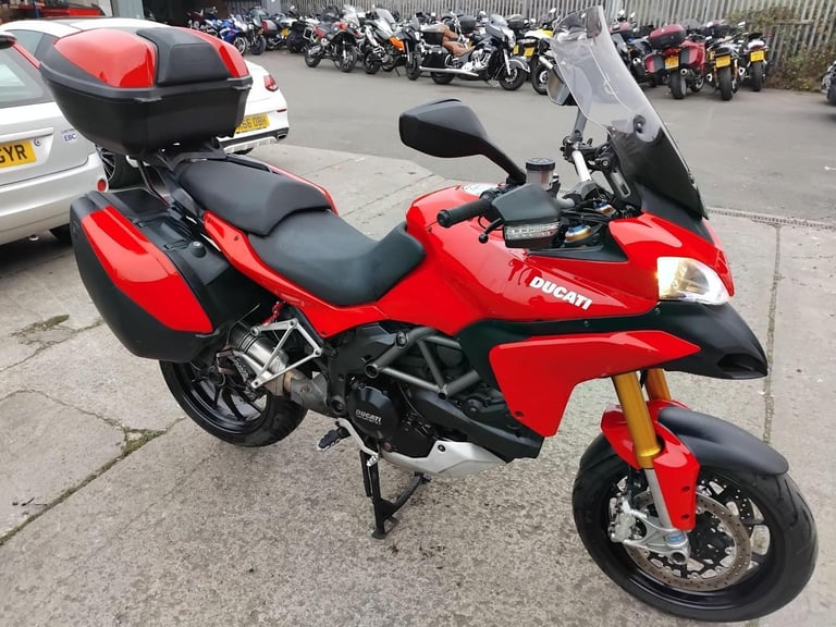 2011 11 DUCATI MULTISTRADA 1200 S TOURING TOURER LUGGAGE PANIERS ADVENTURE