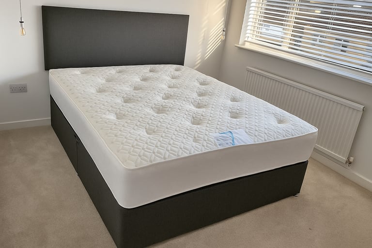 image for Durable Divan Bed Single Small Double Double King Size Mattress Option UK Delivery