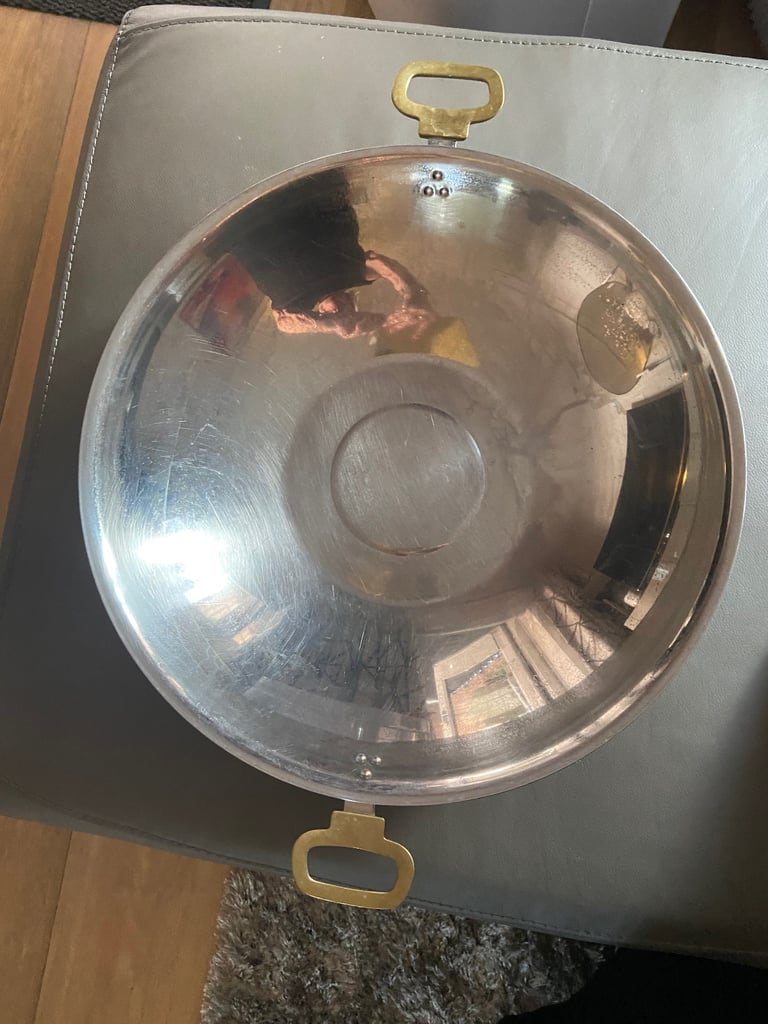 Stainless steel heavy duty cadai/wok/steamer