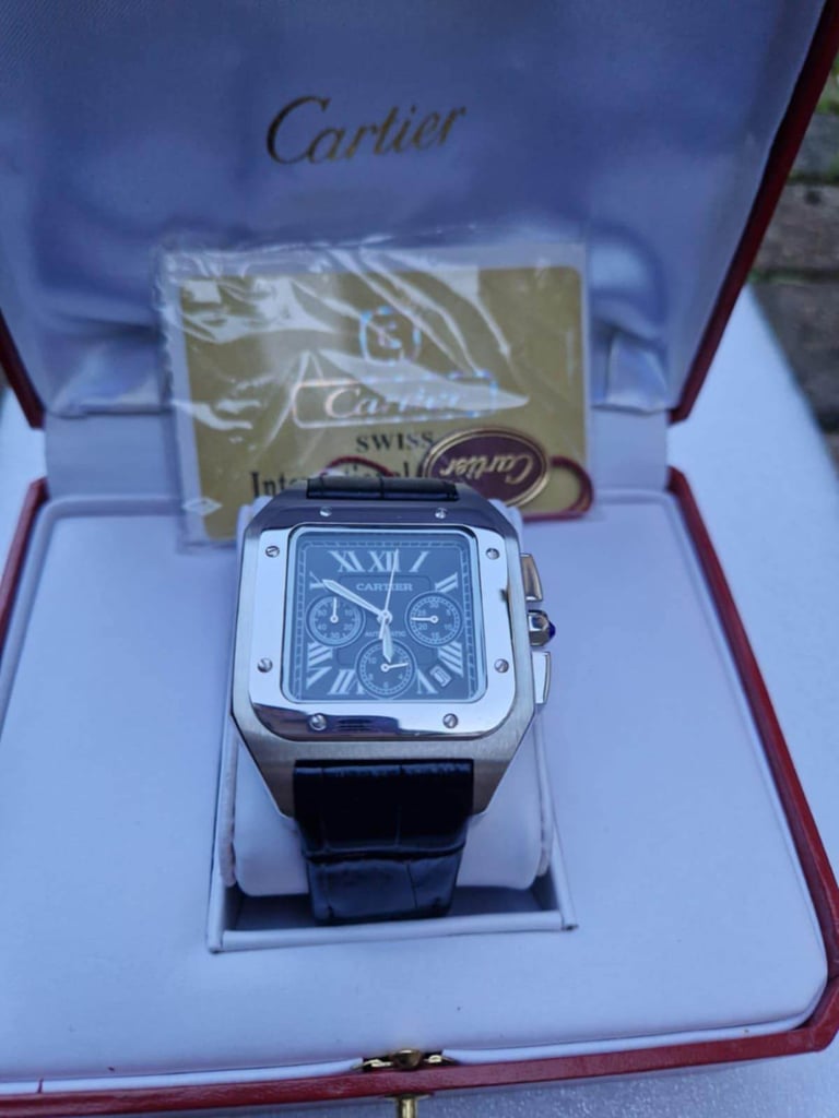 Men cartier watch santos smart 