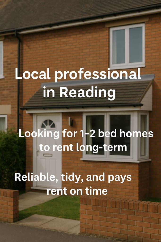 image for Local professional seeking long-term rental in Reading or nearby (1–2 bed)