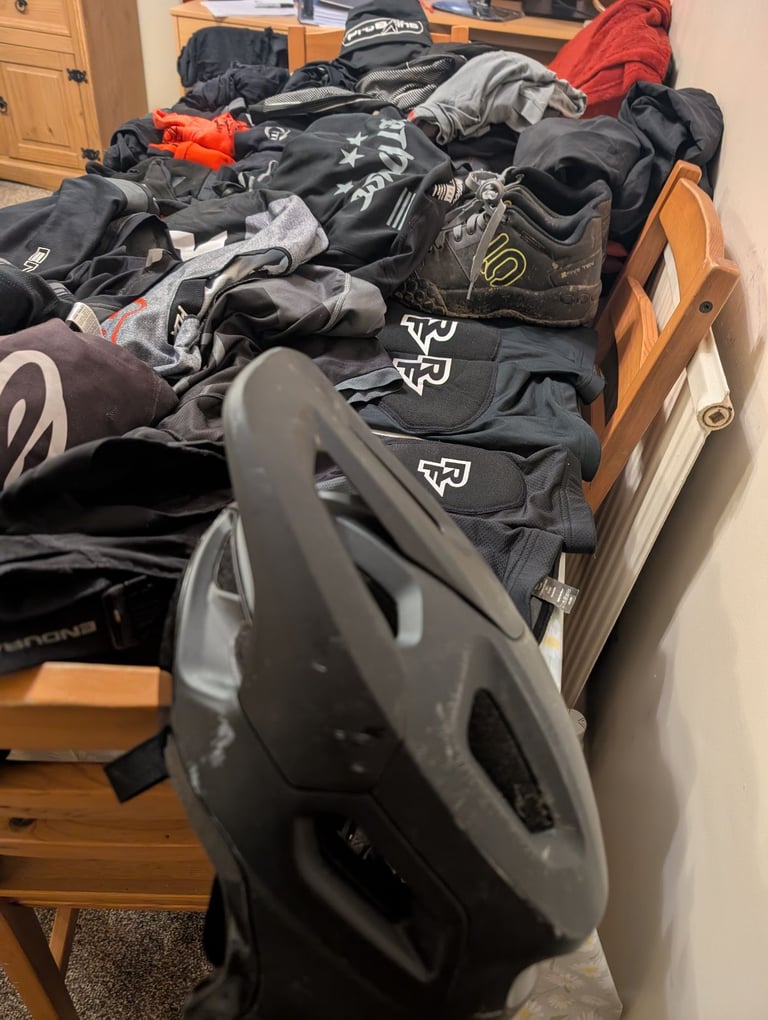 image for Job lot bundle MTB clothing and equipment 